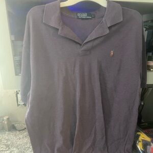 Purple polo shirt
